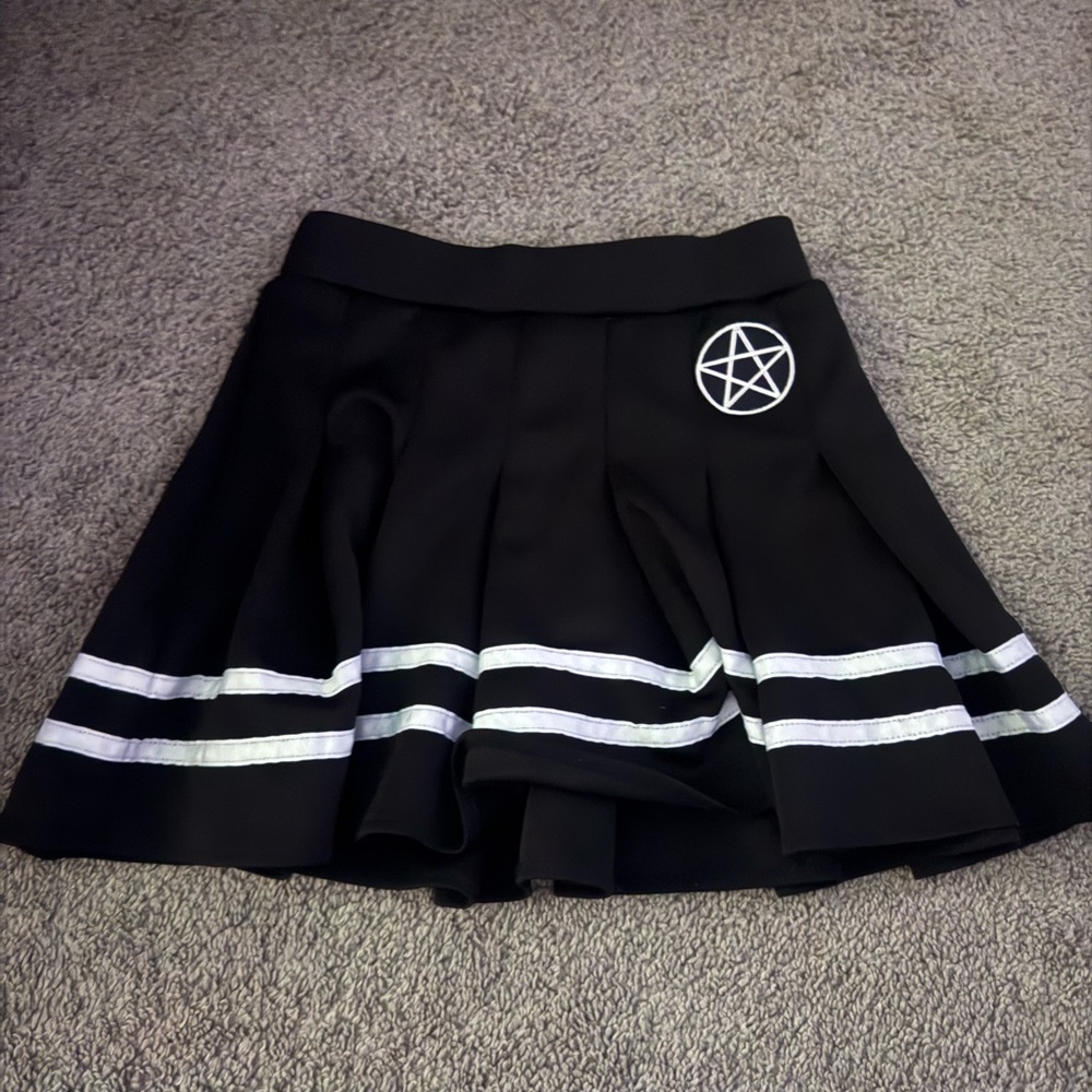 Spirit Black Skirt with White Accents